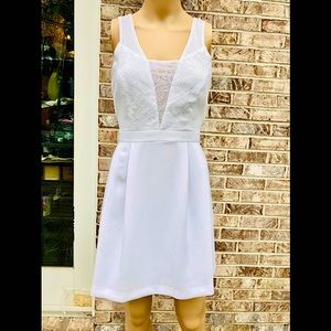 BCBG White Lace Chic Dress